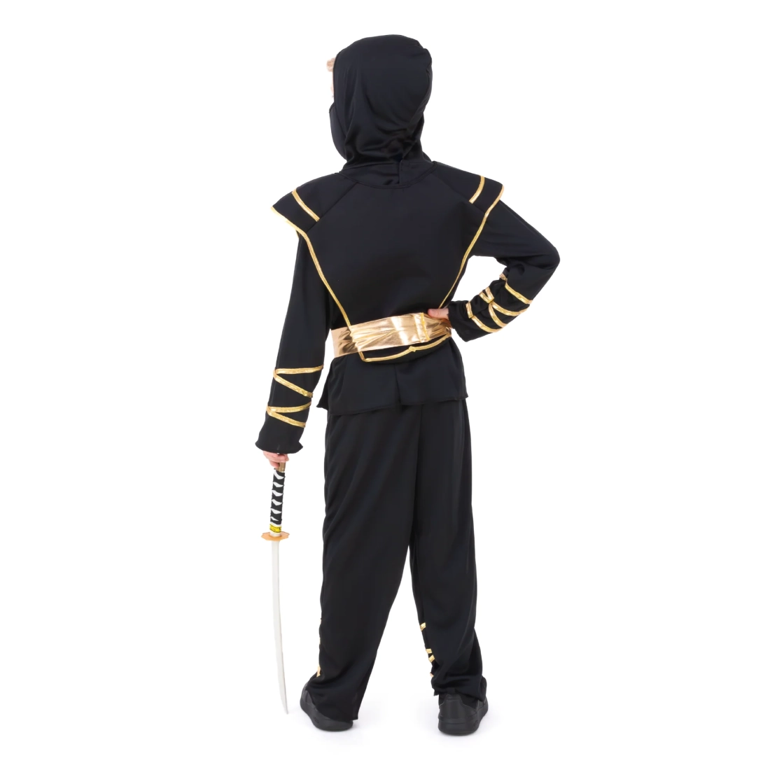 Costume da ninja per bambini Drago dorato, taglia S