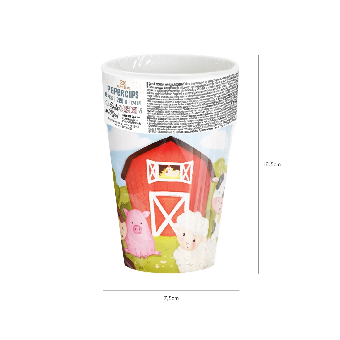 Otroška zabavna skodelica Farma 220 ml