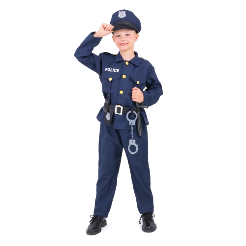 Costum de polițist pentru copii, mărimea M, pentru carnaval