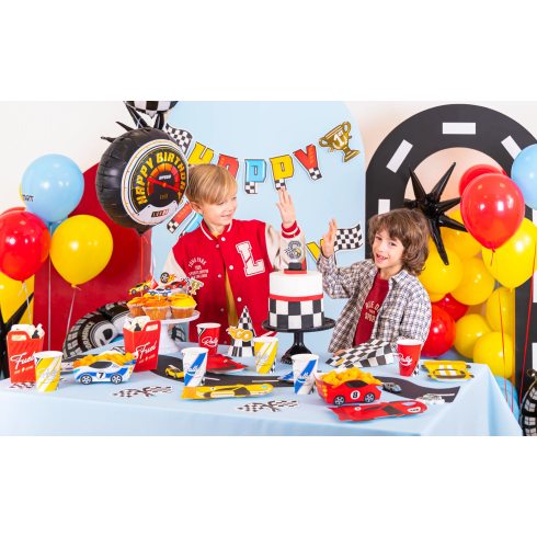 Dočasné tetovania Race On set 14 ks na detskú párty