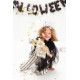 Szivárványszínű pókwebes fejpánt 21x23 cm – halloweeni party kiegészítő
