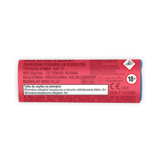 Színes füstgránátok, piros, 5 db