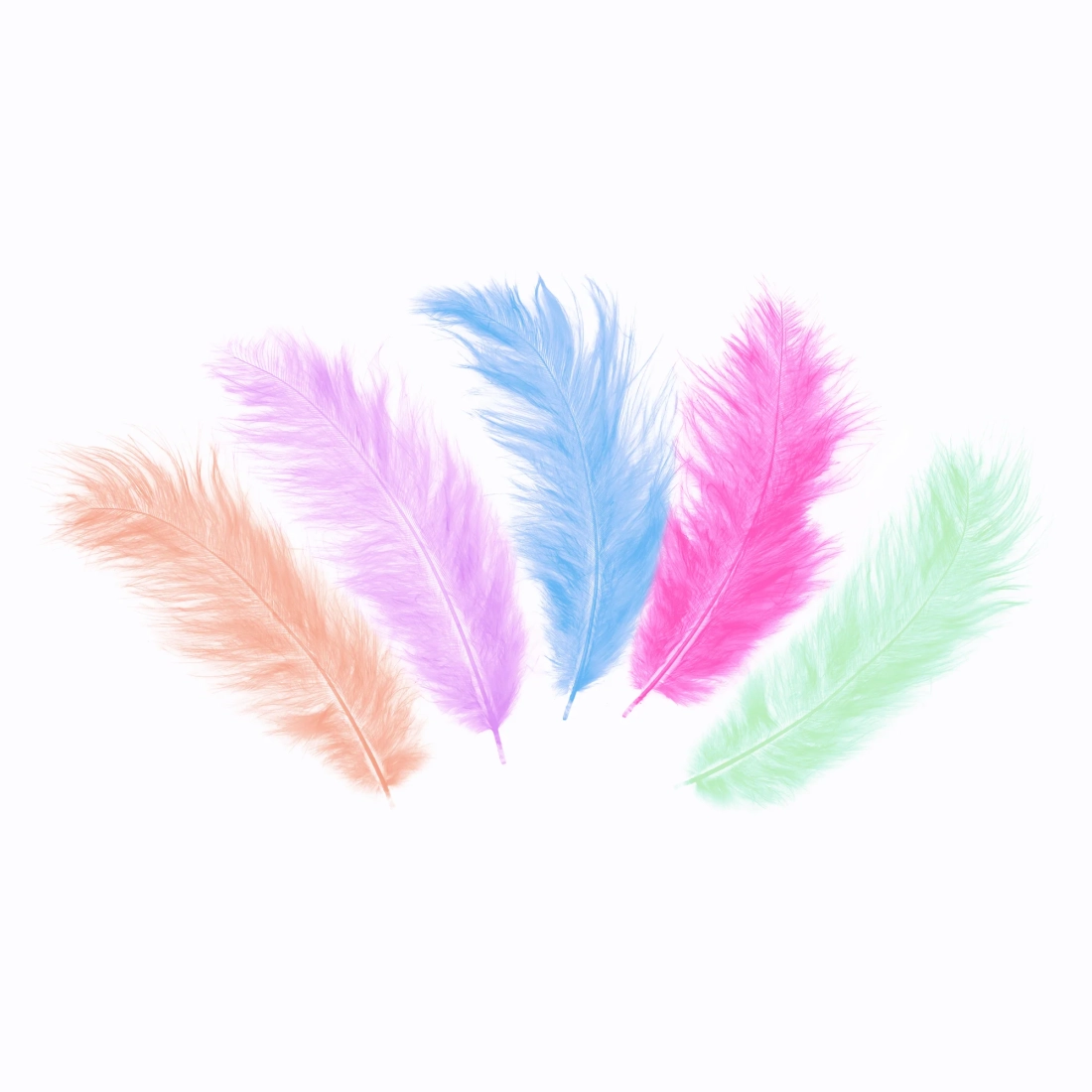 Színes tollas party konfetti 50 db (10–15 cm)