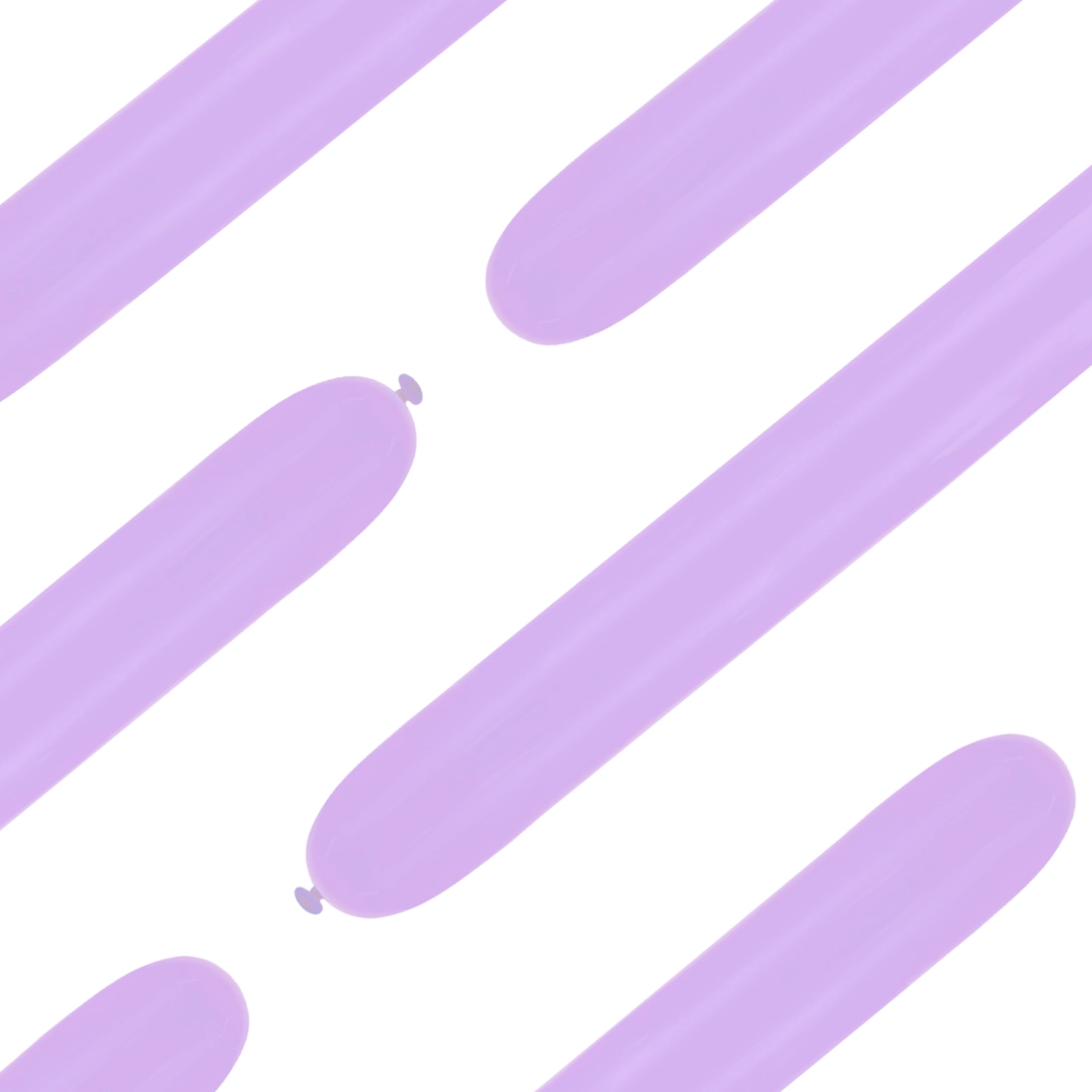 Lila pasztell modellező lufik – 50 db