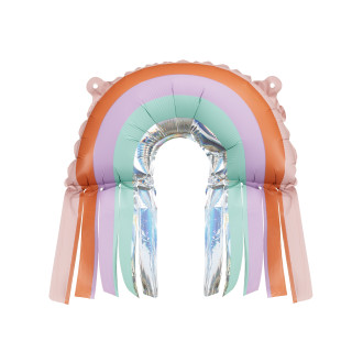 Fóliové balónky duha s třásněmi 38x41 cm – sada 3 ks