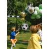Baloane din folie fotbal și trofeu, aurii, set pentru petrecere, 4 buc.