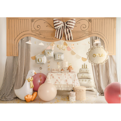 Fóliové balóniky kocky ONE, mix farieb, 3 ks