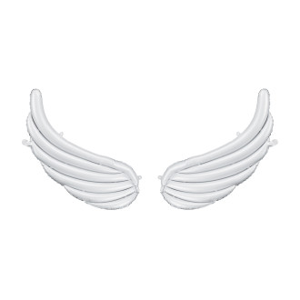 Foli baloni krila za girlandu, bijeli, 104x60 cm, 2 kom.