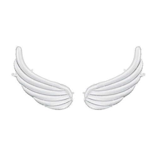 Baloane din folie în formă de aripi pentru ghirlandă, albe, 104x60 cm, 2 buc.