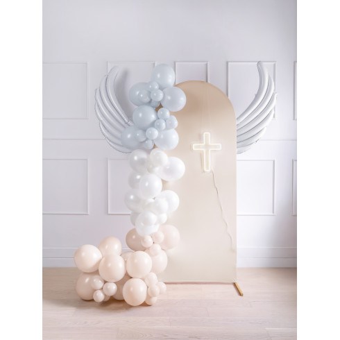 Folijski baloni krila za girlando, beli, 104x60 cm, 2 kosa
