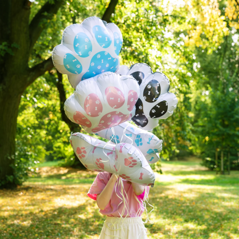 Tappancs mintás fólia lufi, 3 db