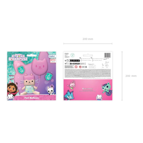 Cica és Baby Box fólia lufi szett, 2 db, rózsaszín-zöld