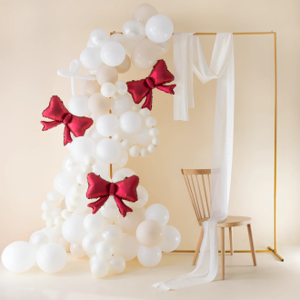 Piros fólia lufik masnival, 3 db