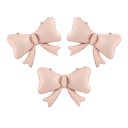 Fólia lufik masnival rózsaszín pezsgő színben, 3 db