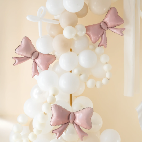 Fólia lufik masnival rózsaszín pezsgő színben, 3 db