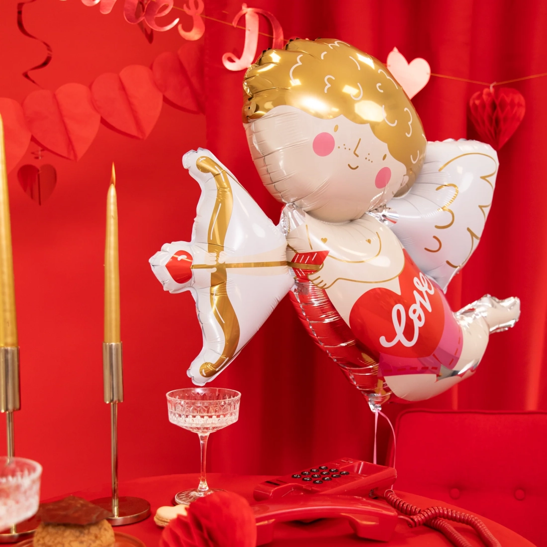 Balon din folie Cupidon pentru petrecere