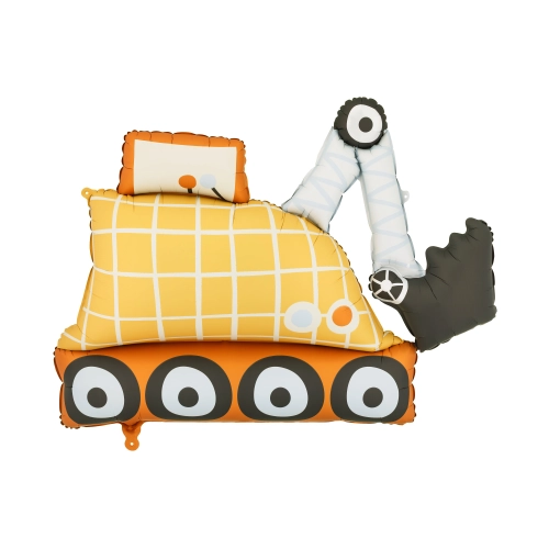 Balon folie excavator, mix de culori