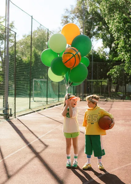 Folijski balon košarkarska žoga 35 cm – za helij in zrak