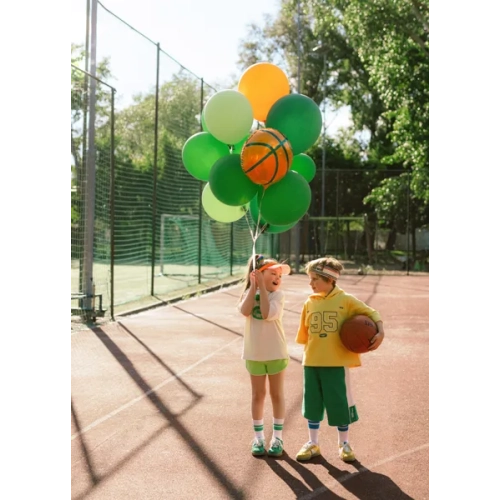 Balon din folie în formă de minge de baschet 35 cm – pentru heliu și aer