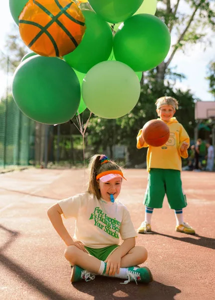 Folijski balon košarkarska žoga 35 cm – za helij in zrak