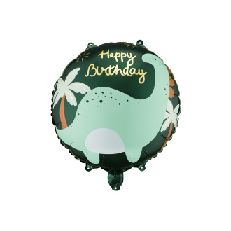 Fóliový balón Brontosaurus Happy Birthday 35×35 cm