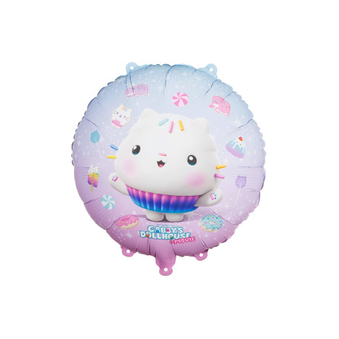 Folijski balon Cakey 35 cm – barvni okrogli za praznovanje
