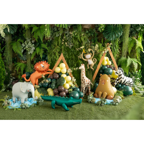 Folijski balon kapibara tamnožuti i bež