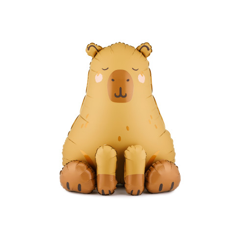 Folijski balon kapibara tamnožuti i bež