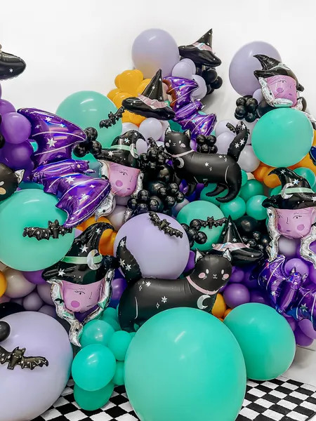 Folijski balon Čarovnica 73,5 x 101 cm – barvit, za noč čarovnic