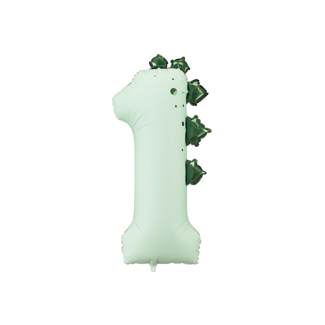 Balon folie cifră 1 dinozaur mentă 92 cm