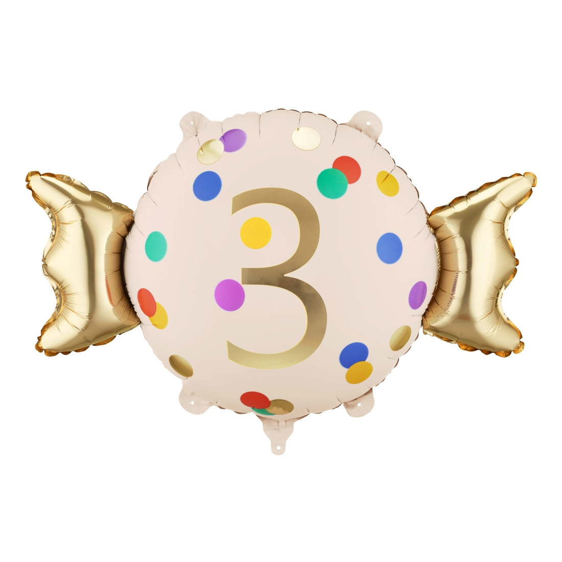 3-as fólia lufi, bézs-arany, 61×37 cm