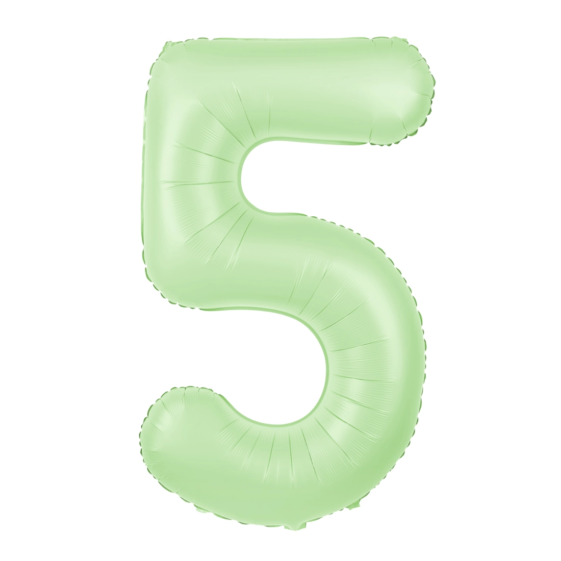 Fólia lufi 5-ös szám, pisztácia matt, 100 cm – születésnapi dekoráció