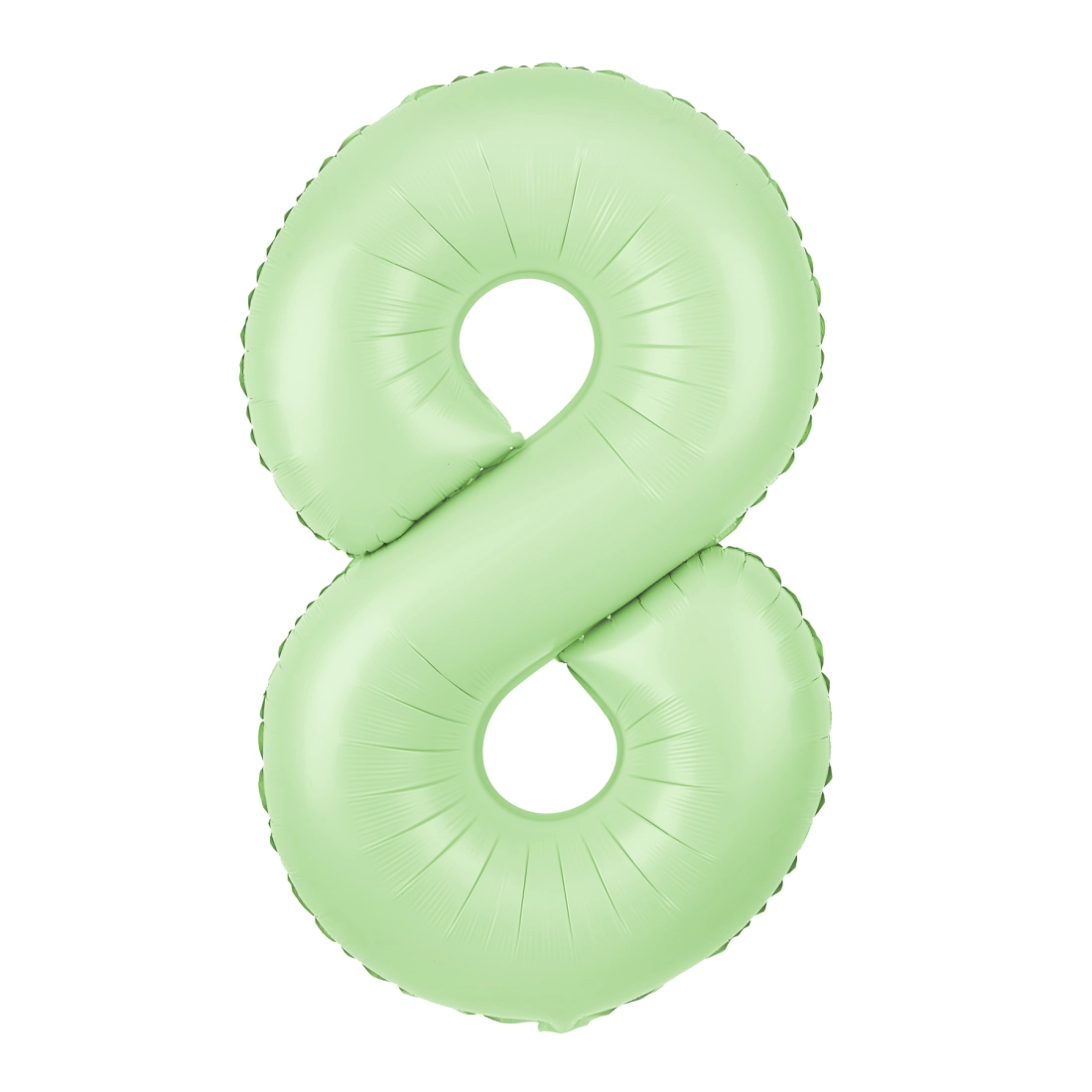 Balon folie cifră 8, pistachio mat, 100 cm - decorațiune pentru aniversare