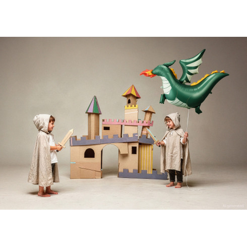 Fol balon zmaj, mješavina boja, 120x90 cm