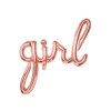 Balon folie GIRL rozé-auriu 77x70 cm