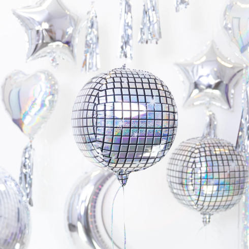 Fóliový balón koule holografická 55 cm