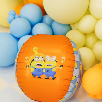 Fóliový balón guľa Minions mix farieb 50 cm