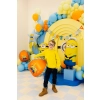 Palloncino in foil a sfera Minions mix di colori 50 cm