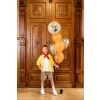 Balon din folie Harry Potter cu stema Hogwarts, bej, 35 cm