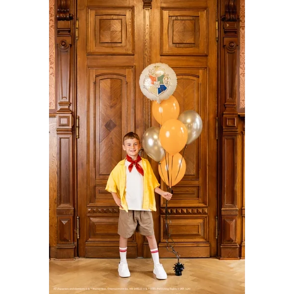 Balon din folie Harry Potter cu stema Hogwarts, bej, 35 cm