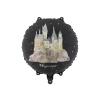 Balon din folie Harry Potter castelul Hogwarts, negru, 35 cm