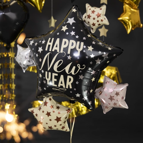 Balon od folije zvijezda Happy New Year