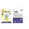 Palloncino foil a stella Minions con nappine decorative, mix di colori