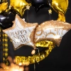 Balon folie în formă de stea pentru Anul Nou 106x55 cm
