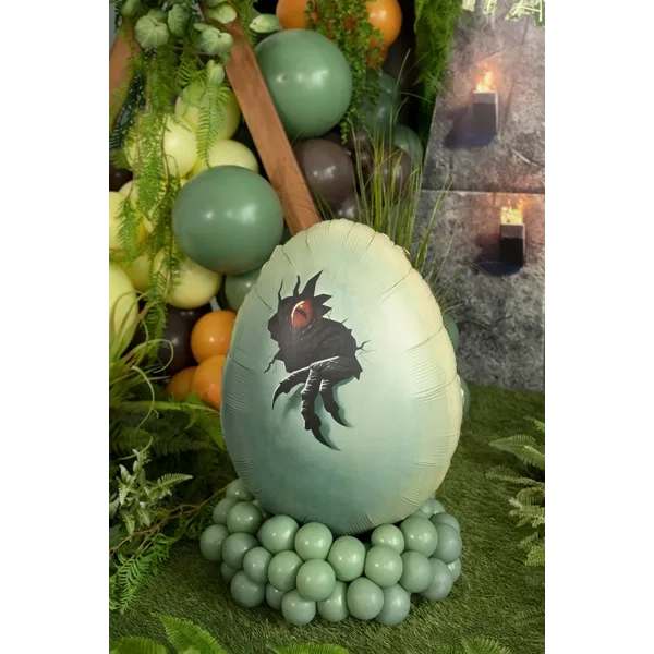 Folijski balon Jurassic World jajce dinozavra zeleno