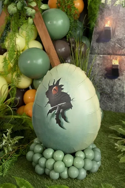 Fóliový balón Jurassic World Dinosaur Egg zelený