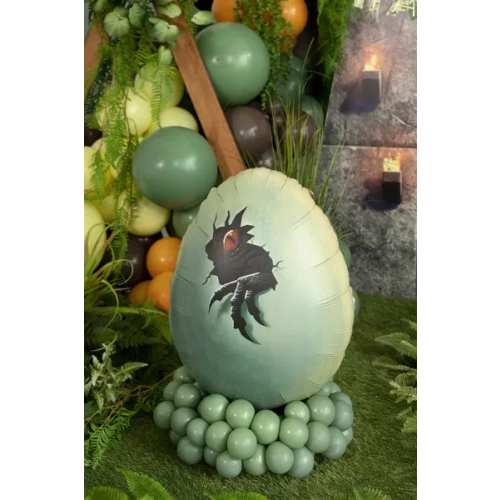 Fóliový balón Jurassic World Dinosaur Egg zelený