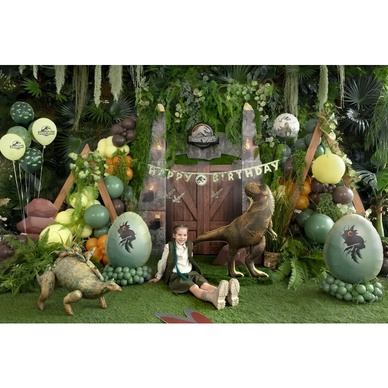 Folijski balon Jurassic World jajce dinozavra zeleno