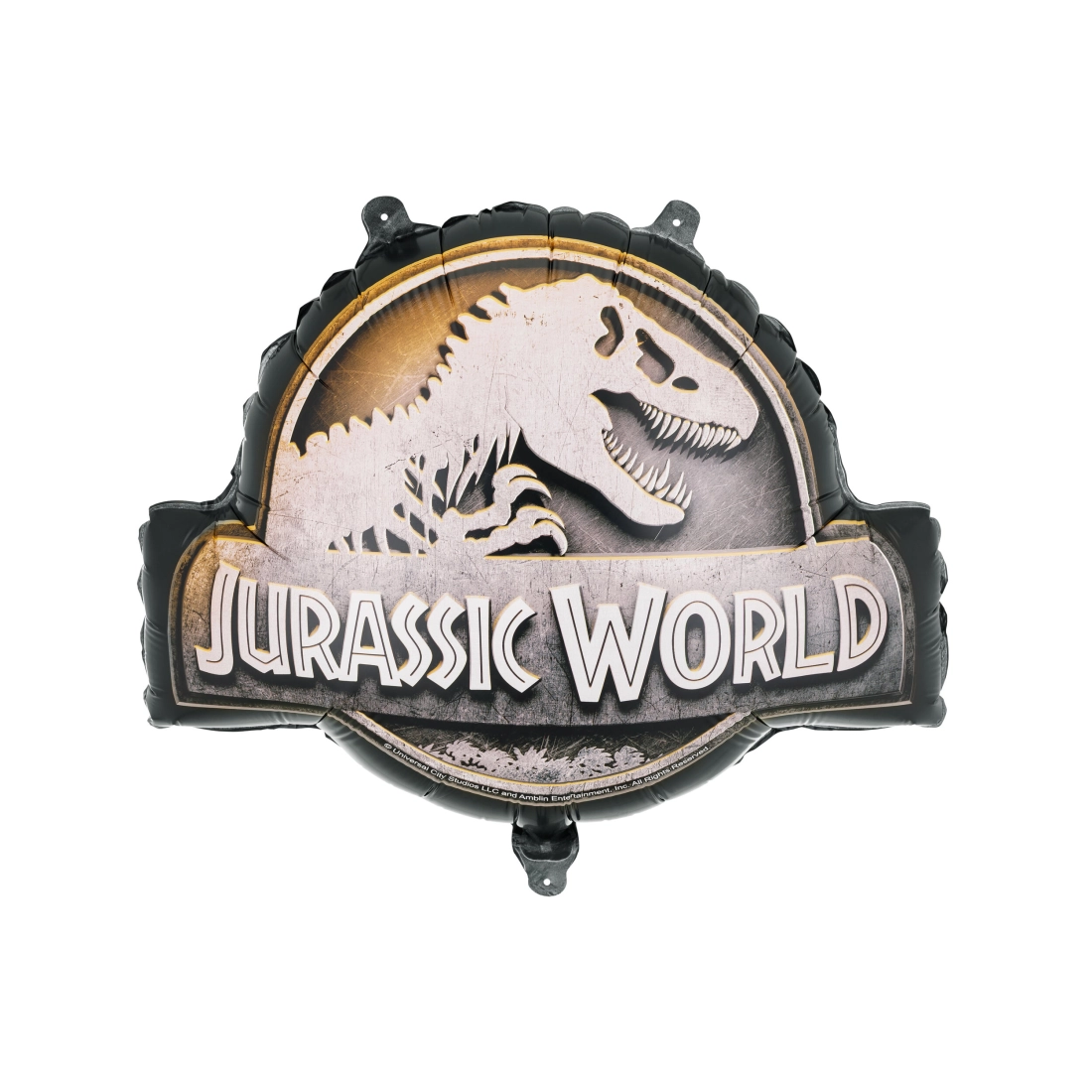Palloncino in foil Jurassic World con logo, mix di colori