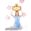 Balon folie coroană auriu 52x42 cm – decorațiune pentru petrecere